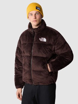 The North Face: Пуховик  Nuptse из велюра