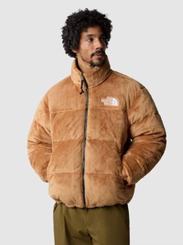 The North Face: Пуховик  Nuptse из велюра