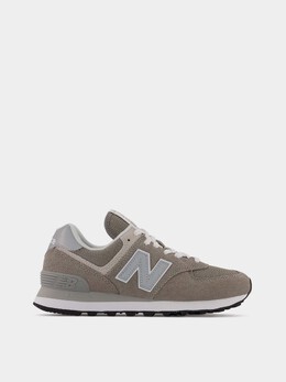 New Balance: Серые кроссовки  Core