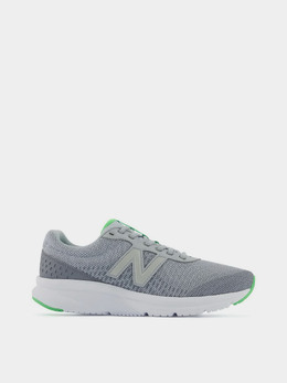 New Balance: Серые кроссовки 