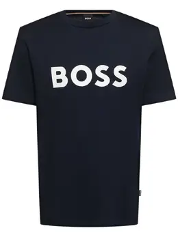 BOSS: Хлопковая футболка 