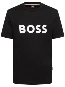 BOSS: Хлопковая футболка 