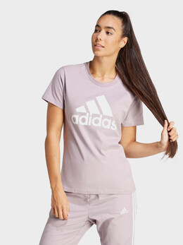 Adidas: Розовая футболка  Essentials