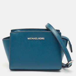 MICHAEL Michael Kors: Голубая сумка через плечо 