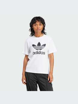Adidas: Белая футболка 