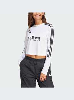 Adidas: Белый свитшот 