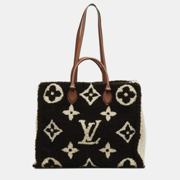 Louis Vuitton: Коричневая сумка-шоппер 