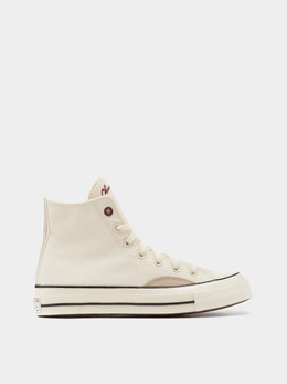 CONVERSE: Бежевые кеды  Chuck 70