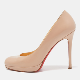 Christian Louboutin: Бежевые туфли 