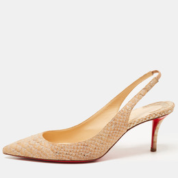 Christian Louboutin: Бежевые туфли 