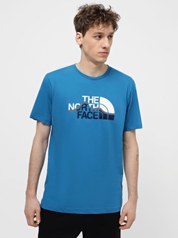 The North Face: Синяя футболка  Mountain Line