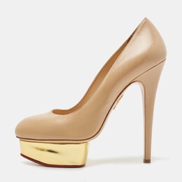 Charlotte Olympia: Бежевые туфли 