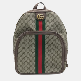 Gucci: Бежевый рюкзак Ophidia GG