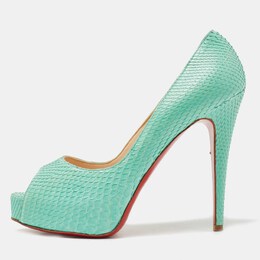 Christian Louboutin: Зелёные туфли 