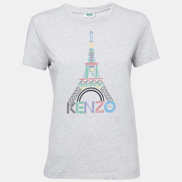 Kenzo: Хлопковая футболка  Paris