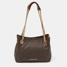 Michael Kors: Коричневая сумка  Jet Set