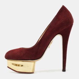 Charlotte Olympia: Бордовые туфли 