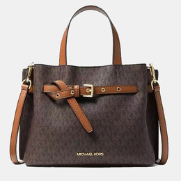 Michael Kors: Коричневая сумка через плечо 