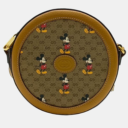 Gucci: Бежевая сумка  Disney