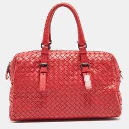 Bottega Veneta: Красная сумка  Intrecciato