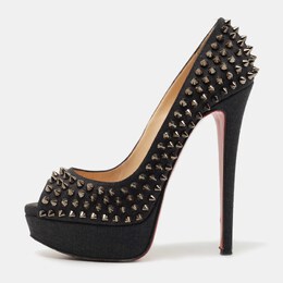 Christian Louboutin: Тёмные туфли 