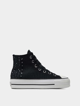 CONVERSE: Чёрные кеды  Chuck Taylor All Star Lift