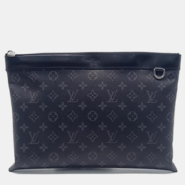 Louis Vuitton: Чёрный клатч  Pochette