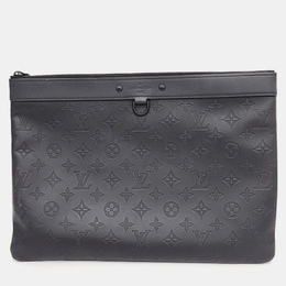 Louis Vuitton: Чёрный клатч  Pochette