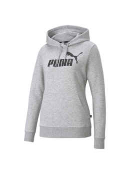 PUMA: Серая толстовка  Ess