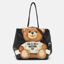 Moschino: Сумка-шоппер  Teddy Bear