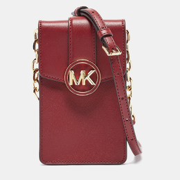 Michael Kors: Бордовая сумка через плечо  Carmen