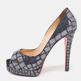 Christian Louboutin: Чёрные босоножки 