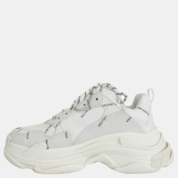 Balenciaga: Белые кроссовки  Triple S