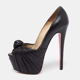 Christian Louboutin: Чёрные босоножки 