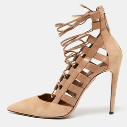 Aquazzura: Бежевые туфли 