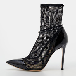 Gianvito Rossi: Чёрные ботинки 