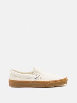 Vans: Белые мокасины  Classic Slip On