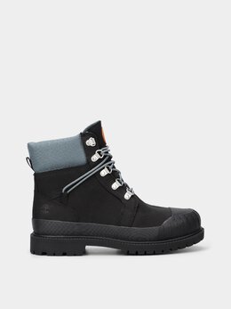 Timberland: Чёрные ботинки 