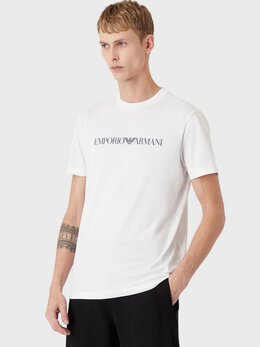 Emporio Armani: Белая футболка 