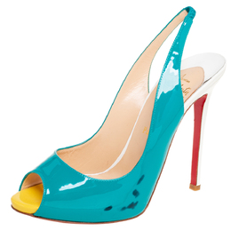 Christian Louboutin: Белые босоножки 