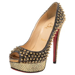 Christian Louboutin: Красные босоножки 