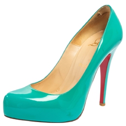 Christian Louboutin: Зелёные туфли 