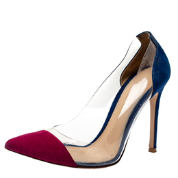 Gianvito Rossi: Бордовые туфли  Plexi