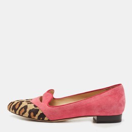 Charlotte Olympia: Розовые лоферы 