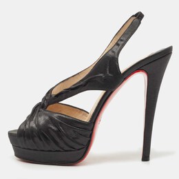 Christian Louboutin: Чёрные сандалии 