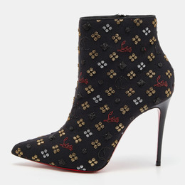 Christian Louboutin: Чёрные ботинки  So Kate