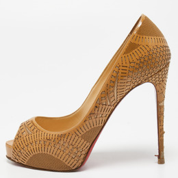 Christian Louboutin: Бежевые туфли 