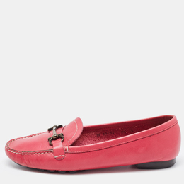 Salvatore Ferragamo: Розовые лоферы  Gancini