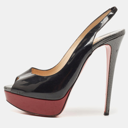 Christian Louboutin: Чёрные сандалии 