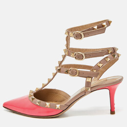 Valentino: Розовые туфли Rockstud